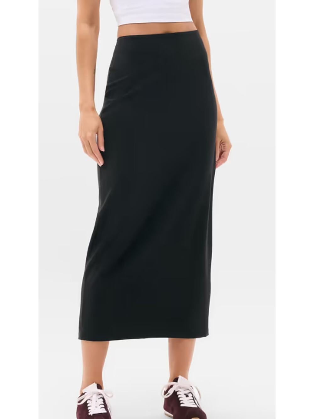 Athleta Be Free High Rise Maxi Skirt Black Size Medium
